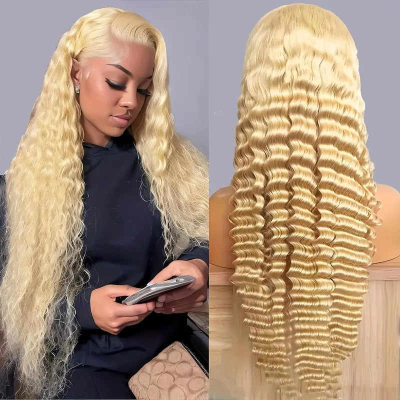 613 Blonde Deep Wave Wig