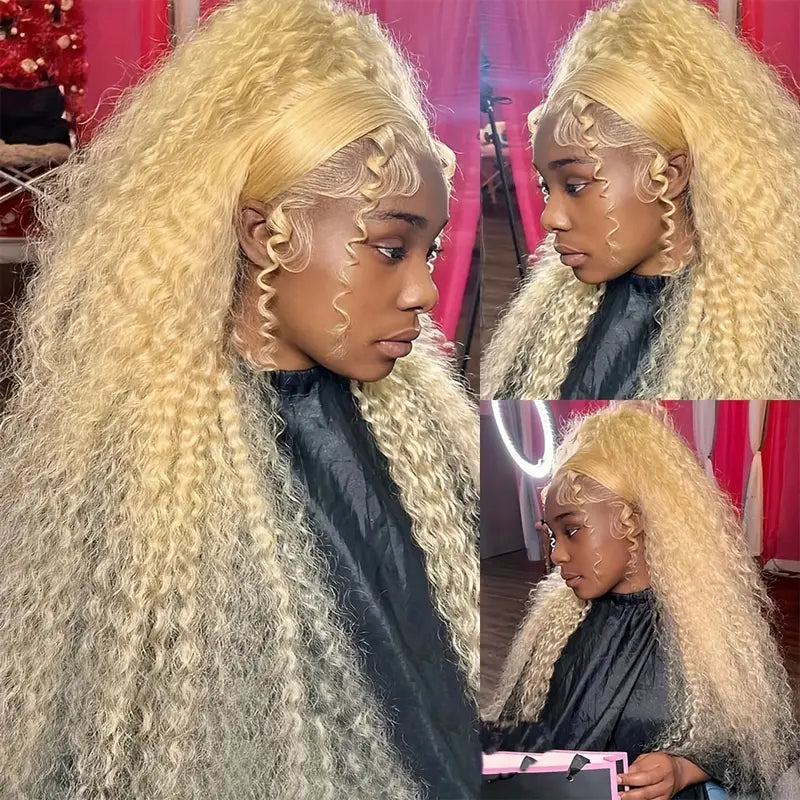 613 Blonde Water Wave Wig